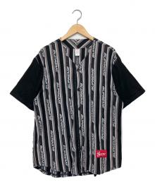 SUPREME（シュプリーム）の古着「jacquard Logo Baseball Jersey」｜ブラック