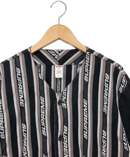 SUPREME（シュプリーム）SUPREME (シュプリーム) jacquard Logo Baseball Jersey ブラック サイズ:Mの古着・服飾アイテム