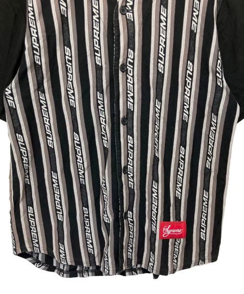 SUPREME（シュプリーム）SUPREME (シュプリーム) jacquard Logo Baseball Jersey ブラック サイズ:Mの古着・服飾アイテム