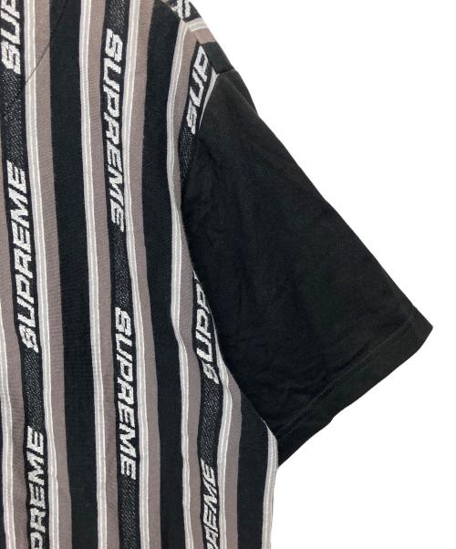SUPREME（シュプリーム）SUPREME (シュプリーム) jacquard Logo Baseball Jersey ブラック サイズ:Mの古着・服飾アイテム