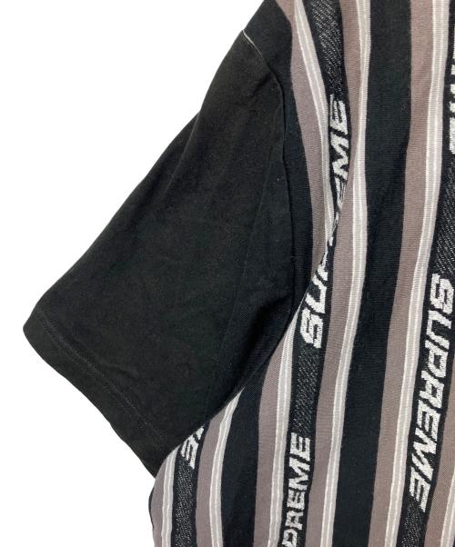 SUPREME（シュプリーム）SUPREME (シュプリーム) jacquard Logo Baseball Jersey ブラック サイズ:Mの古着・服飾アイテム