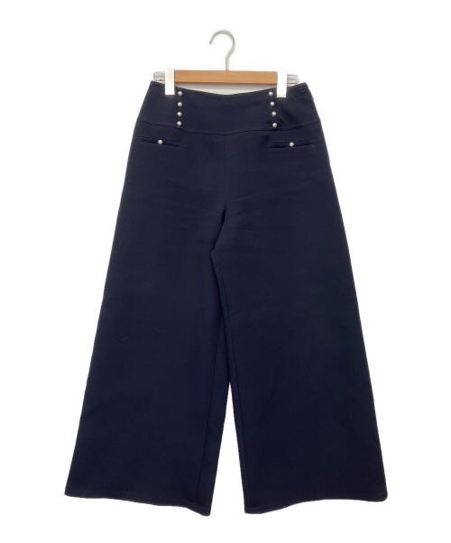 Rene（ルネ）Rene (ルネ) ワイドパンツ ネイビー サイズ:38の古着・服飾アイテム