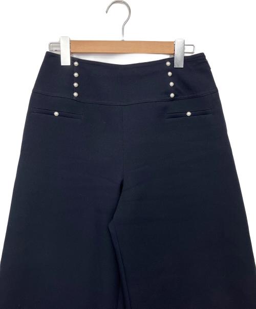 Rene（ルネ）Rene (ルネ) ワイドパンツ ネイビー サイズ:38の古着・服飾アイテム