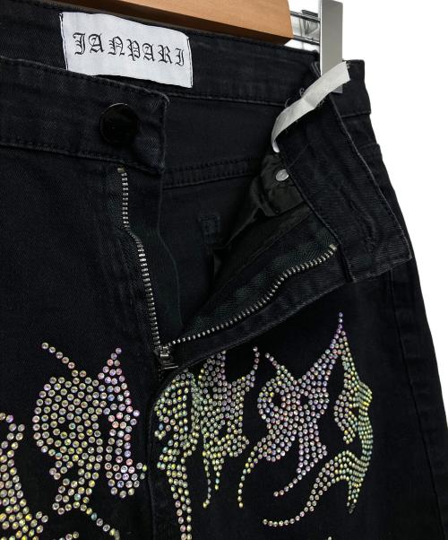 JANPARI（ジャンパリ）JANPARI (JANPARI) デニムパンツ ブラック サイズ:76cm (W30)の古着・服飾アイテム