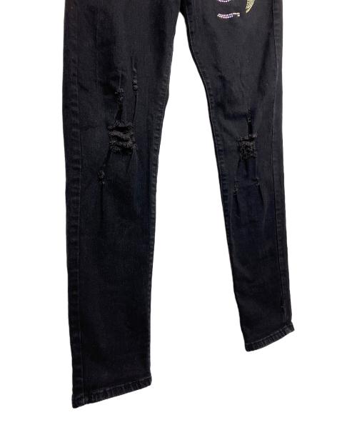 JANPARI（ジャンパリ）JANPARI (JANPARI) デニムパンツ ブラック サイズ:76cm (W30)の古着・服飾アイテム