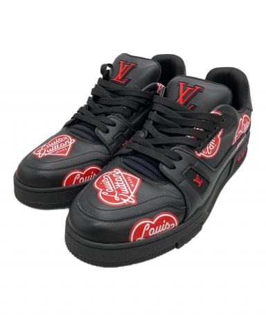 Louis Vuitton x NIGO 黒赤 スニーカー 中古・古着通販】LOUIS VUITTON (ルイ ヴィトン) NIGO (二ゴー) LV