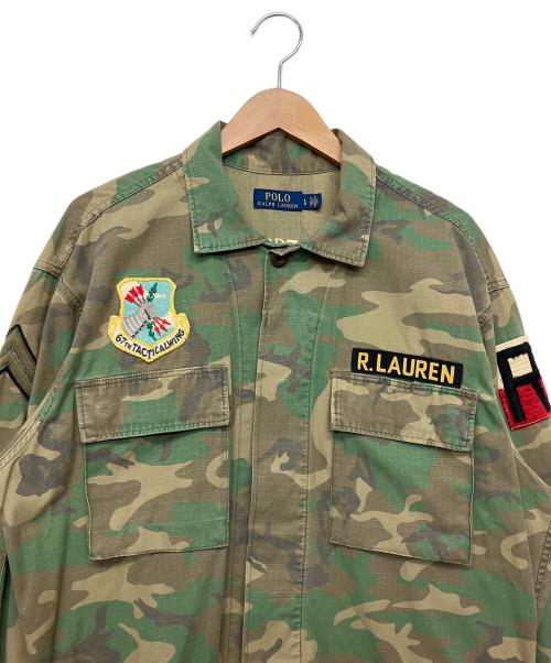 POLO RALPH LAUREN（ポロ・ラルフローレン）POLO RALPH LAUREN (ポロ・ラルフローレン) ミリタリージャケット オリーブ サイズ:Lの古着・服飾アイテム