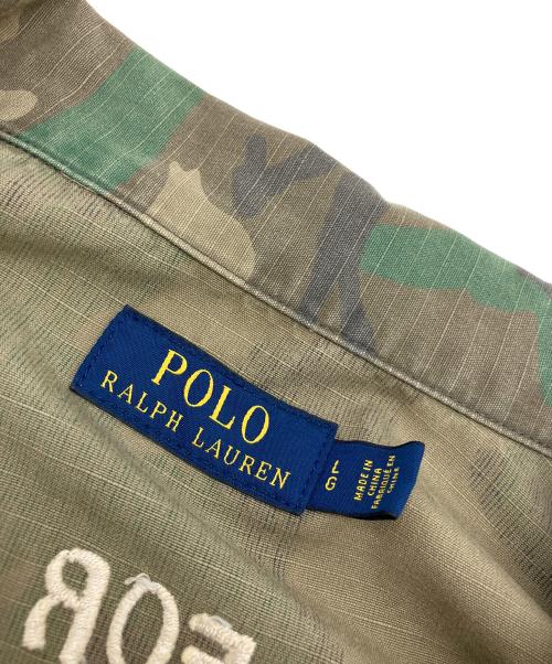 POLO RALPH LAUREN（ポロ・ラルフローレン）POLO RALPH LAUREN (ポロ・ラルフローレン) ミリタリージャケット オリーブ サイズ:Lの古着・服飾アイテム