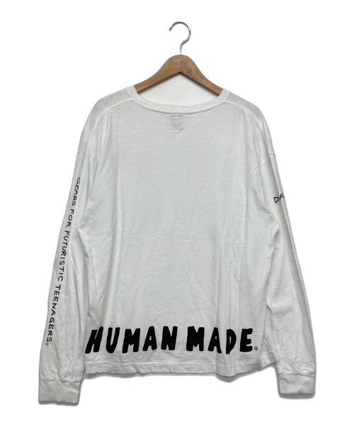 HUMAN MADE（ヒューマンメイド）HUMAN MADE (ヒューマンメイド) ロングスリーブカットソー ホワイト サイズ:Lの古着・服飾アイテム