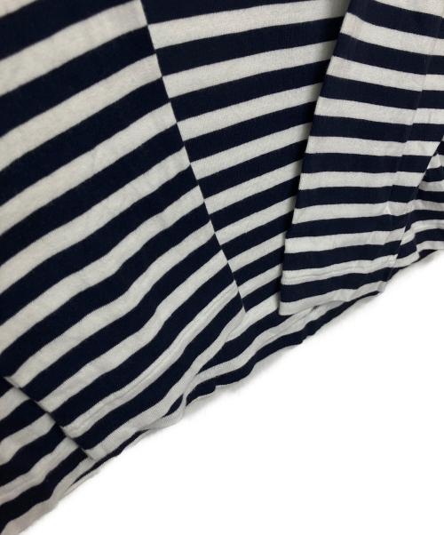 COMME des GARCONS（コムデギャルソン）COMME des GARCONS (コムデギャルソン) ロングスリーブカットソー ブラック×ホワイト サイズ:Lの古着・服飾アイテム
