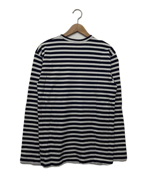 COMME des GARCONS（コムデギャルソン）COMME des GARCONS (コムデギャルソン) ロングスリーブカットソー ブラック×ホワイト サイズ:Lの古着・服飾アイテム