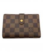 LOUIS VUITTONルイ ヴィトン）の古着「ダミエ　2つ折り財布」｜ブラウン