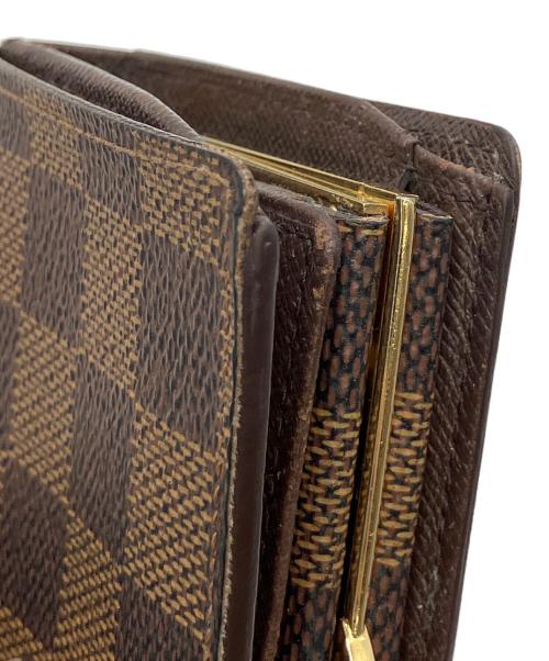 LOUIS VUITTON（ルイ ヴィトン）LOUIS VUITTON (ルイ ヴィトン) ダミエ　2つ折り財布 ブラウンの古着・服飾アイテム