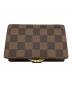 LOUIS VUITTON (ルイ ヴィトン) ダミエ　2つ折り財布 ブラウン：25000円