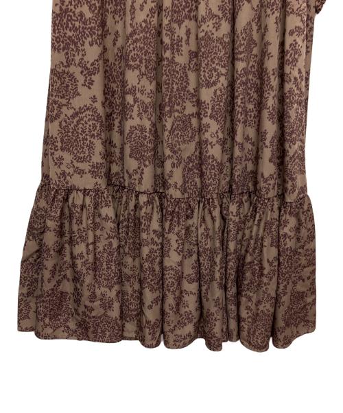 HER LIP TO（ハーリップトゥ）Her lip to (ハーリップトゥ) 長袖ワンピース ブラウン サイズ:FREEの古着・服飾アイテム