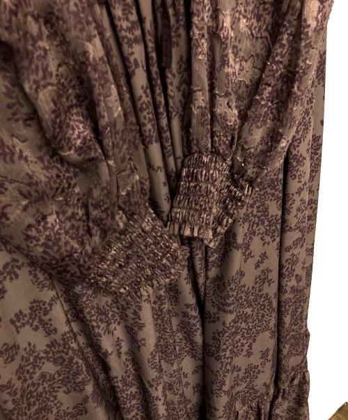 HER LIP TO（ハーリップトゥ）Her lip to (ハーリップトゥ) 長袖ワンピース ブラウン サイズ:FREEの古着・服飾アイテム