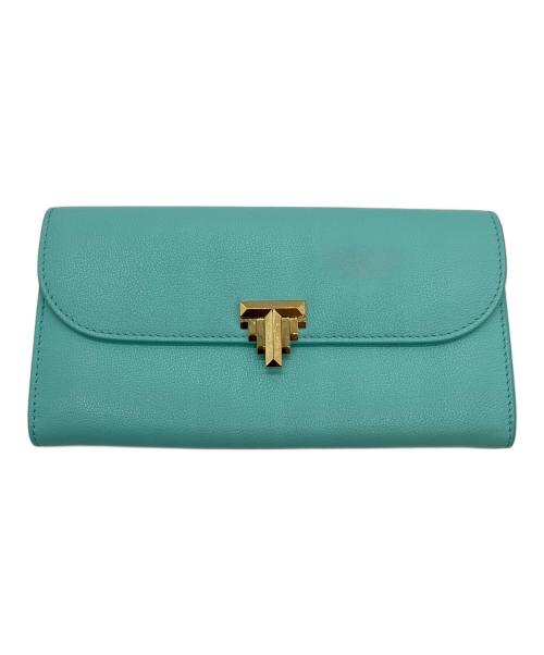 TIFFANY & Co.（ティファニー）TIFFANY & Co. (ティファニー) Tコレクション 長財布 スカイブルーの古着・服飾アイテム