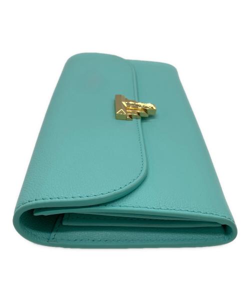 TIFFANY & Co.（ティファニー）TIFFANY & Co. (ティファニー) Tコレクション 長財布 スカイブルーの古着・服飾アイテム
