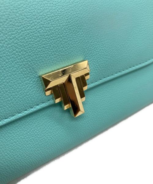 TIFFANY & Co.（ティファニー）TIFFANY & Co. (ティファニー) Tコレクション 長財布 スカイブルーの古着・服飾アイテム