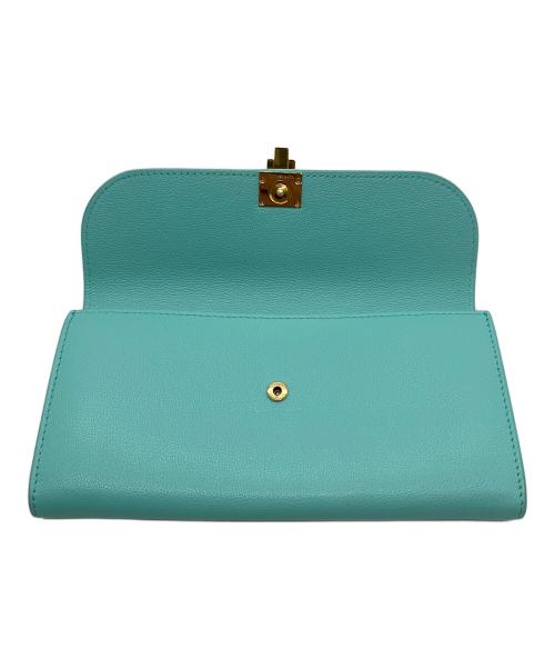 TIFFANY & Co.（ティファニー）TIFFANY & Co. (ティファニー) Tコレクション 長財布 スカイブルーの古着・服飾アイテム