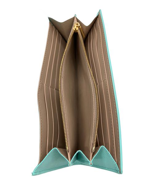 TIFFANY & Co.（ティファニー）TIFFANY & Co. (ティファニー) Tコレクション 長財布 スカイブルーの古着・服飾アイテム