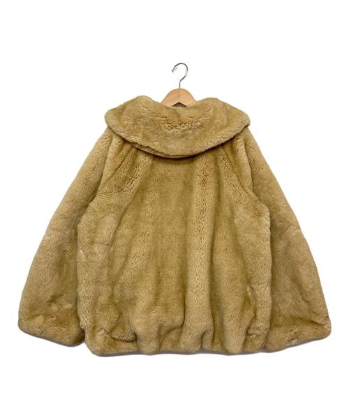 e/s（エマスライ）e/s (エマスライ) フェイクファージャケット ベージュ サイズ:FREEの古着・服飾アイテム