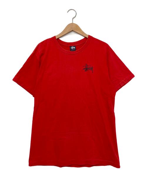 stussy（ステューシー）stussy (ステューシー) 半袖カットソー 90s USA製 レッド サイズ:L　の古着・服飾アイテム