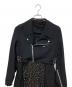 LIMI feu (リミフゥ) ドッキングワンピース ライダース ブラック サイズ:M：15000円
