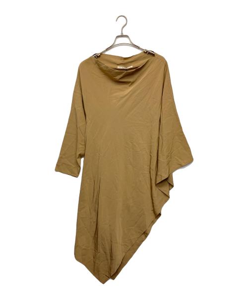 LIMI feu（リミフゥ）LIMI feu (リミフゥ) 長袖ワンピース ベージュ サイズ:XSの古着・服飾アイテム