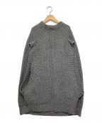 LIMI feuリミフゥ）の古着「ニットチュニック」｜グレー