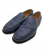 GUCCIグッチ）の古着「コインローファー」｜ブルー