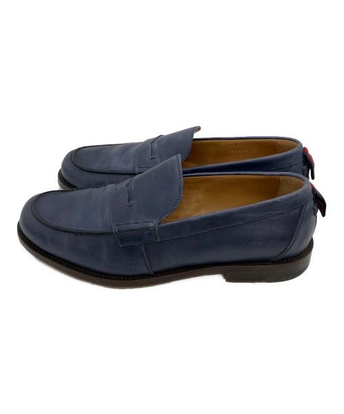 GUCCI（グッチ）GUCCI (グッチ) コインローファー ブルー サイズ:10の古着・服飾アイテム