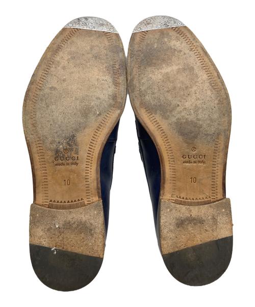 GUCCI（グッチ）GUCCI (グッチ) コインローファー ブルー サイズ:10の古着・服飾アイテム