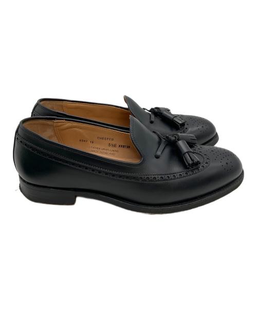 Crockett & Jones（クロケット＆ジョーンズ）Crockett & Jones (クロケット＆ジョーンズ) BEAMS F (ビームスエフ) CHESTER　タッセルローファー ブラック サイズ:5 1/2Eの古着・服飾アイテム
