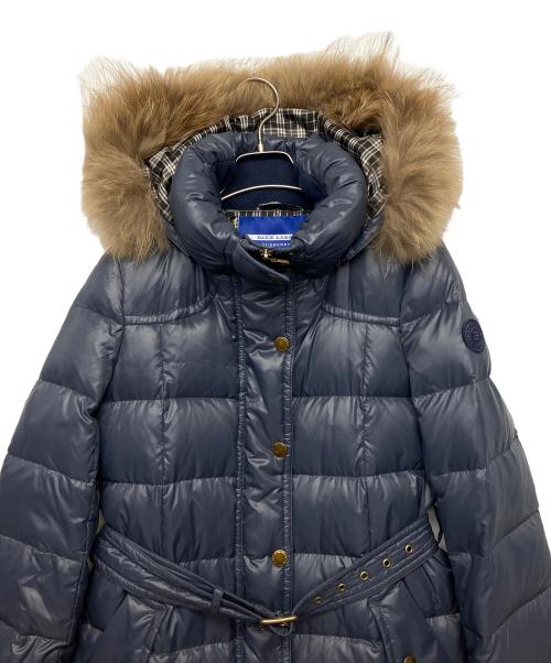 BURBERRY BLUE LABEL（バーバリー ブルー レーベル）BURBERRY BLUE LABEL (バーバリーロンドンブルーレーベル) ダウンコート ネイビー サイズ:40の古着・服飾アイテム