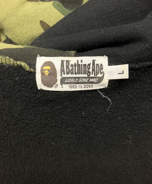 A BATHING APE（ア ベイシング エイプ）A BATHING APE (ア ベイシング エイプ) シャークジップパーカー ブラック サイズ:L　の古着・服飾アイテム