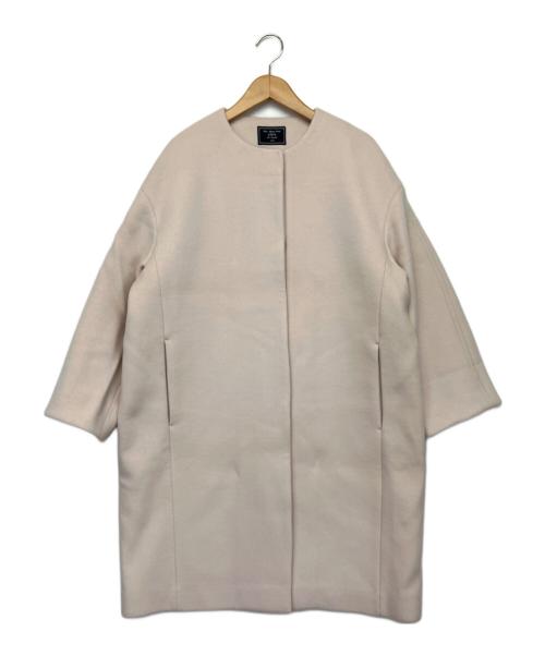 SHIPS（シップス）SHIPS (シップス) ノーカラーウールコート ベージュ サイズ:36の古着・服飾アイテム