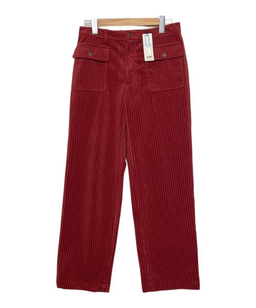 PLAT de RESISTANCE（プラットドゥレジスタンス）PLAT de RESISTANCE (プラットドゥレジスタンス) コーデュロイパンツ レッド サイズ:Lの古着・服飾アイテム