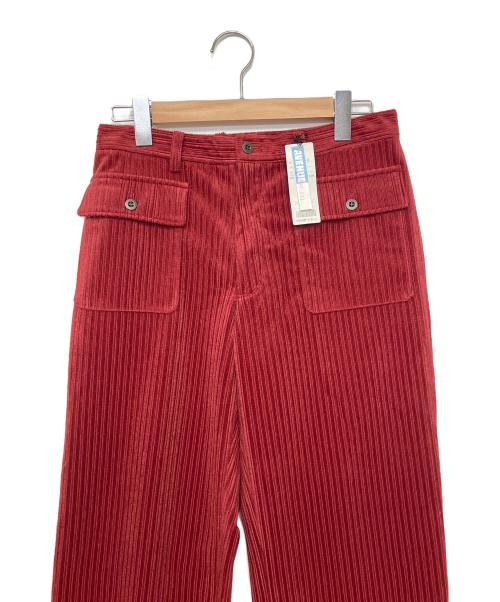 PLAT de RESISTANCE（プラットドゥレジスタンス）PLAT de RESISTANCE (プラットドゥレジスタンス) コーデュロイパンツ レッド サイズ:Lの古着・服飾アイテム