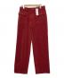 PLAT de RESISTANCE（プラットドゥレジスタンス）の古着「コーデュロイパンツ」｜レッド