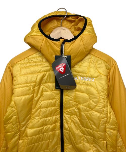 adidas（アディダス）adidas (アディダス) ルーズ フィルインサレーテッド フードジャケット イエロー サイズ:M 未使用品の古着・服飾アイテム