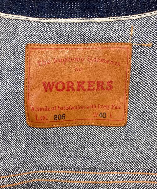 WORKERS（ワーカーズ）WORKERS (ワーカーズ) Lot 806 Denim Jacket　デニムジャケット インディゴ サイズ:40の古着・服飾アイテム