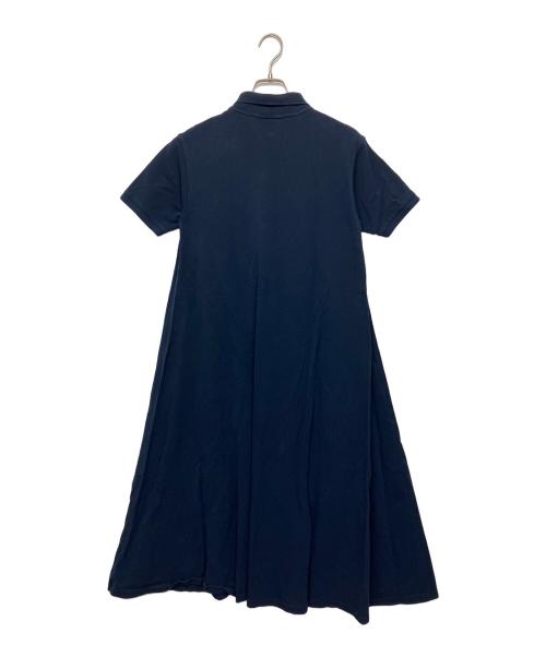 LACOSTE（ラコステ）LACOSTE (ラコステ) 鹿の子地マキシ丈ドレス ネイビー サイズ:36の古着・服飾アイテム