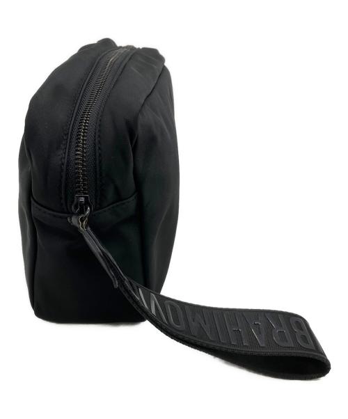 DSQUARED2（ディースクエアード）DSQUARED2 (ディースクエアード) IBRA BLACK ON BLACK BEAUTY CASE クラッチバッグ ブラックの古着・服飾アイテム