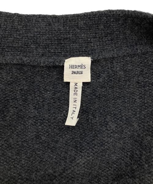 HERMES（エルメス）HERMES (エルメス) カーディガン グレー サイズ:不明の古着・服飾アイテム