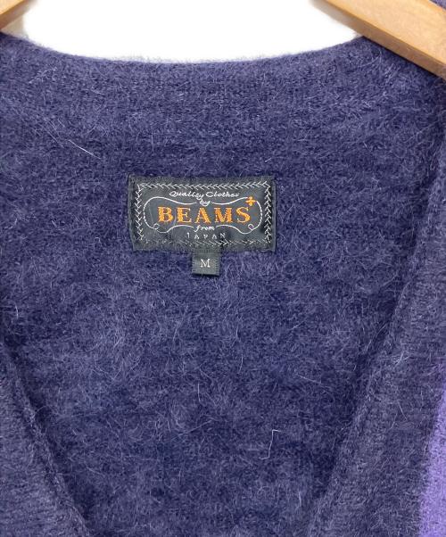 BEAMS（ビームス）BEAMS (ビームス) 厚手カーディガン パープル サイズ:Mの古着・服飾アイテム