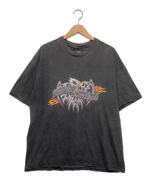 HARLEY-DAVIDSON（ハーレーダビッドソン）HARLEY-DAVIDSON (ハーレーダビッドソン) 半袖カットソー ブラック サイズ:XLの古着・服飾アイテム