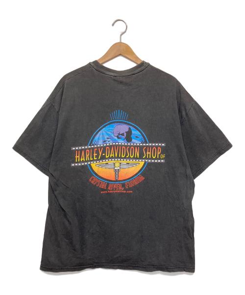 HARLEY-DAVIDSON（ハーレーダビッドソン）HARLEY-DAVIDSON (ハーレーダビッドソン) 半袖カットソー ブラック サイズ:XLの古着・服飾アイテム