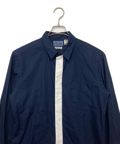 BLUE BLUE（ブルーブルー）BLUE BLUE (ブルーブルー) 長袖シャツ ネイビー サイズ:３の古着・服飾アイテム