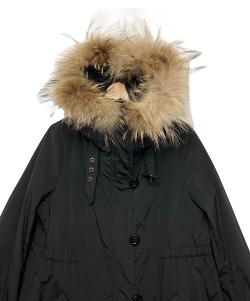 BURBERRY BLUE LABEL（バーバリーロンドンブルーレーベル）BURBERRY BLUE LABEL (バーバリーロンドンブルーレーベル) ショートモッズコート ブラック サイズ:40の古着・服飾アイテム